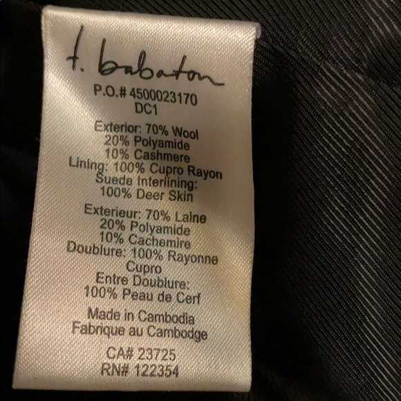 Aritzia T. Babaton Black Hooded Wool Coat - Picture 9 of 9